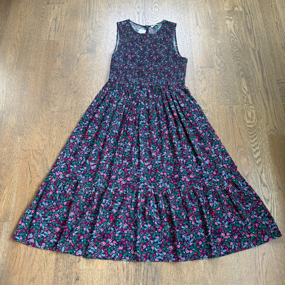 NWT J Crew Sleeveless Floral Midi Dress